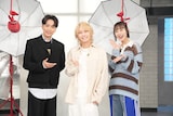 左から山崎育三郎、手越祐也、井桁弘恵。©︎日本テレビ