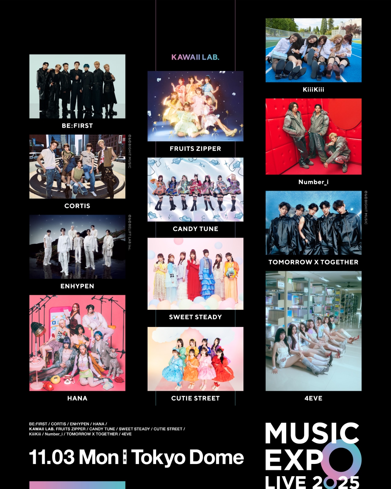 「MUSIC EXPO LIVE 2025」出演者