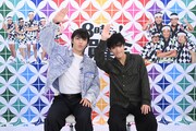 timeleszの篠塚大輝と原嘉孝。©︎TBS