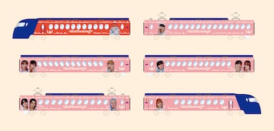 南海電鉄140周年×「INI」WINTER SINGLE ラッピングラピート「マジラピ号」