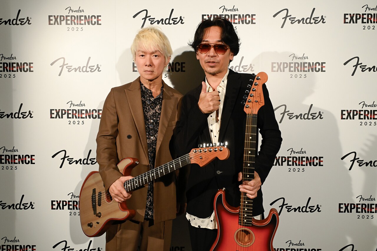 春畑道哉（TUBE）とKen（L'Arc-en-Ciel）。 - 「FENDER