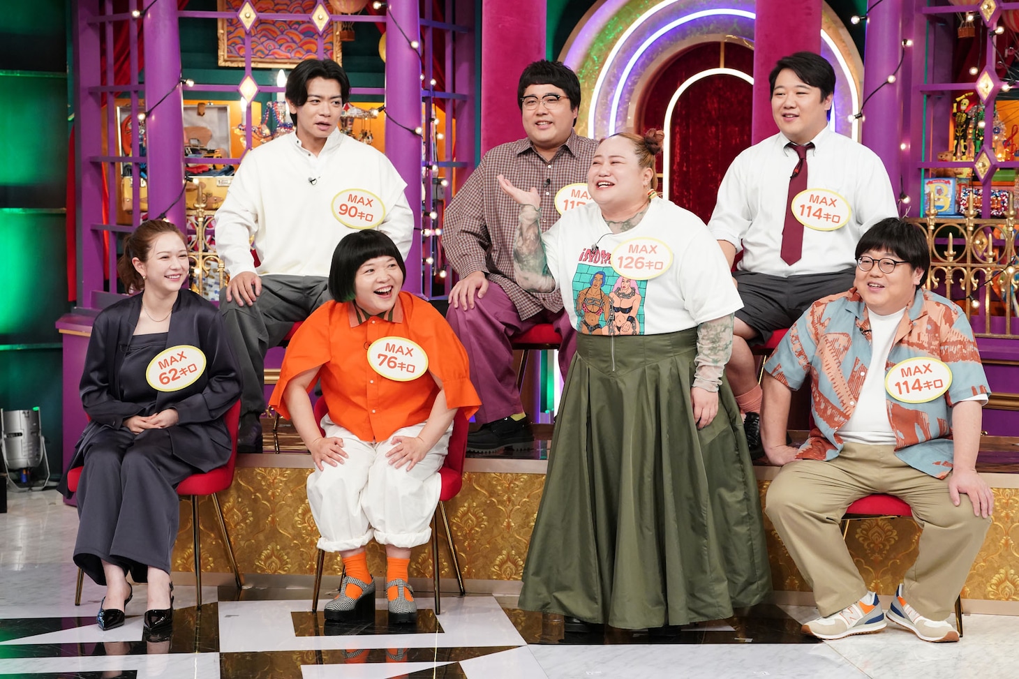 ぽっちゃり系のゲストたち。©日本テレビ