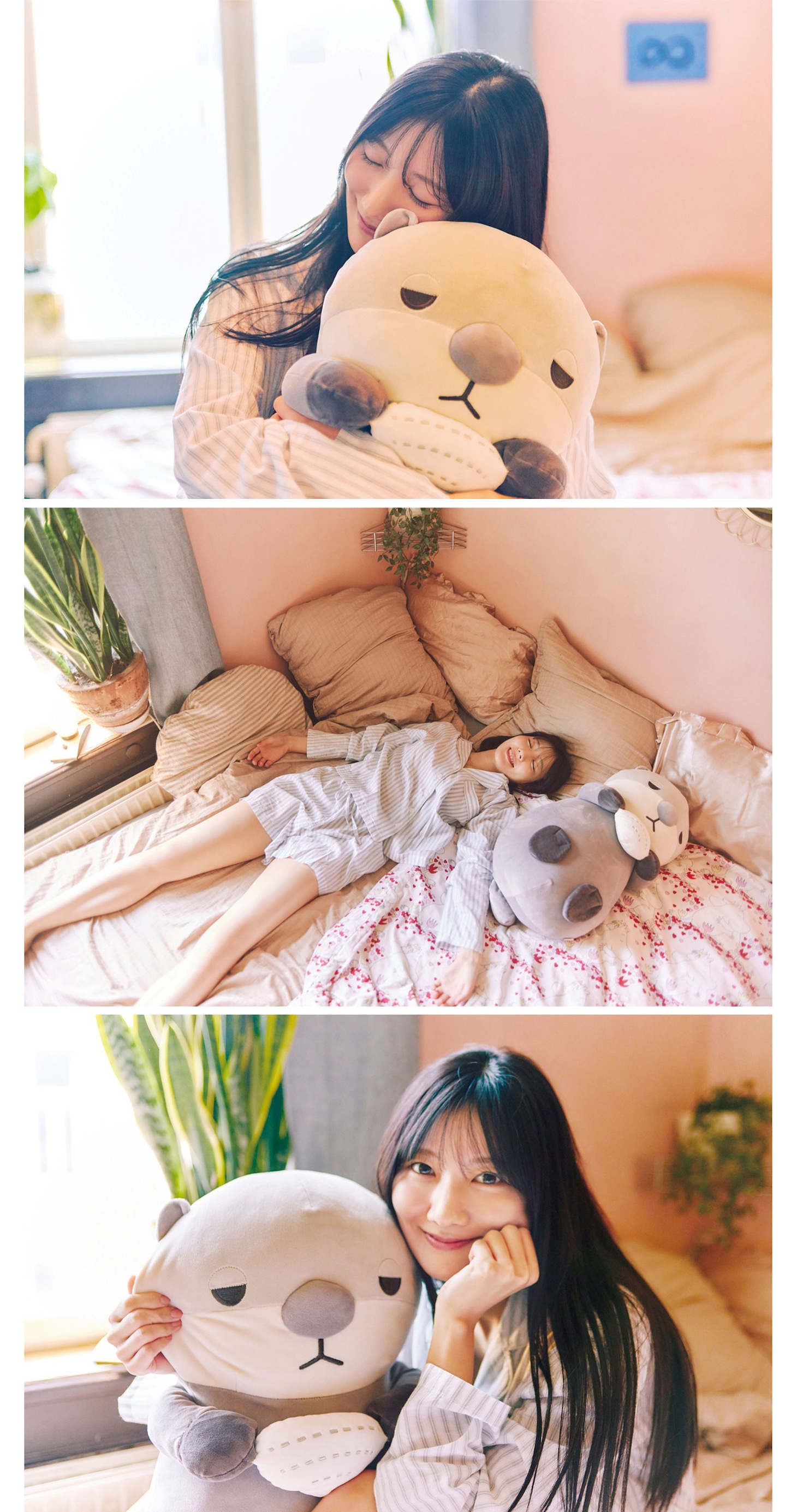 河田陽菜（日向坂46）2nd写真集「テイクオフ」Sony Music Shop限定版の裏表紙。（Photo by SAKAI DE JUN）