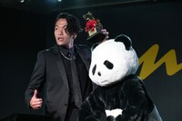 盛山晋太郎（見取り図）とananパンダ。