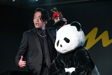 盛山晋太郎（見取り図）とananパンダ。