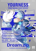 「YOURNESS  ONE MAN LIVE『Dream.zip』」告知ビジュアル