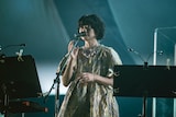 くるりのステージに出演した畳野彩加(Homecomings)。(撮影:井上嘉和)