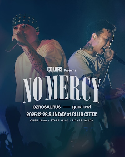 「COLORS Presents "NO MERCY"」ビジュアル
