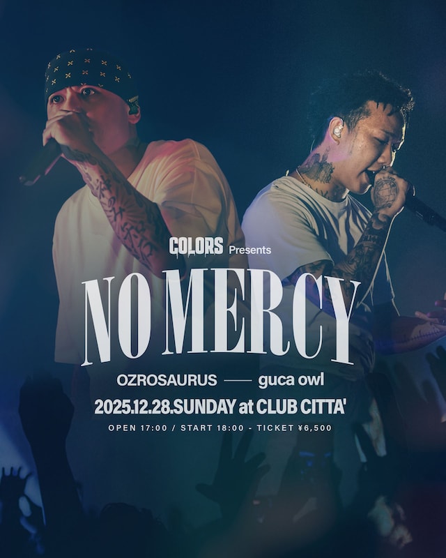 「COLORS Presents "NO MERCY"」ビジュアル