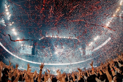 「Official髭男dism one-man live in TOYOTA ARENA TOKYO」の様子。（撮影：小杉歩）