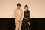 左から松任谷正隆、松任谷由実。(撮影:上飯坂一)