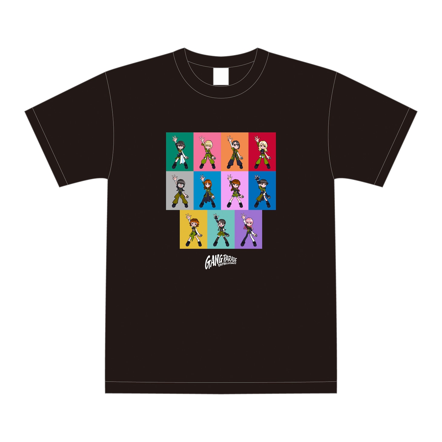 「ライブナタリー presents GANG PARADE SAY HELLO！2MAN'25」の“ギャンパレTシャツ”。