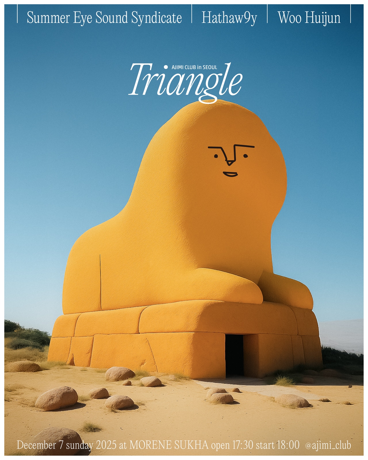 「AJIMI CLUB in Seoul『Triangle』」告知ビジュアル