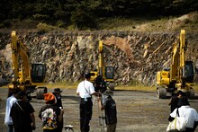 スチャダラパー「ビート道 feat. ロボ宙」ミュージックビデオ撮影の様子。