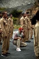 スチャダラパー「ビート道 feat. ロボ宙」ミュージックビデオ撮影の様子。