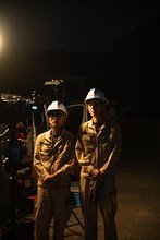 スチャダラパー「ビート道 feat. ロボ宙」ミュージックビデオ撮影の様子。