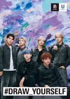 「#DRAW_YOURSELF」キャンペーンの「ポスター賞」の賞品である直筆サイン入りのキービジュアルポスター。