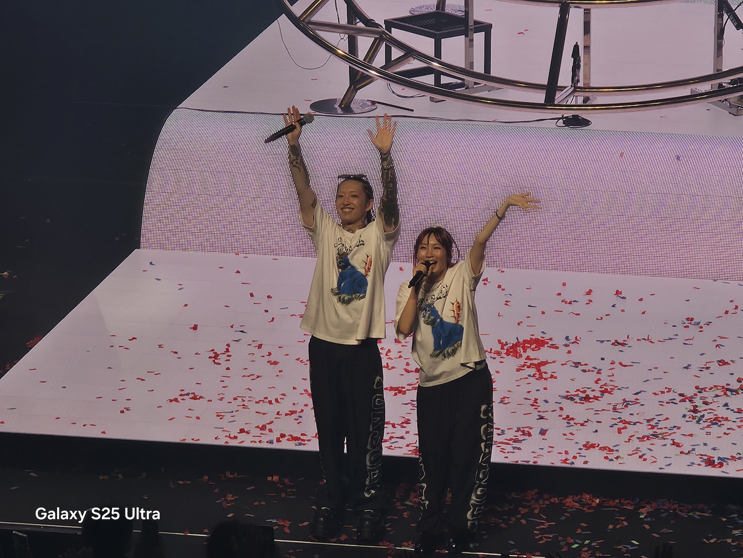 「Samsung Galaxy S25 Ultra」で撮影されたライブ写真。