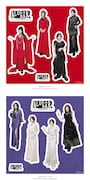 中森明菜「FANCLUB LIVE『ALDEA Bar at Tokyo 2025』」2枚組完全生産限定BOXジャケットに付属するステッカーシートのビジュアル。