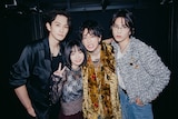 左から町田啓太、宮﨑優、佐藤健、志尊淳。