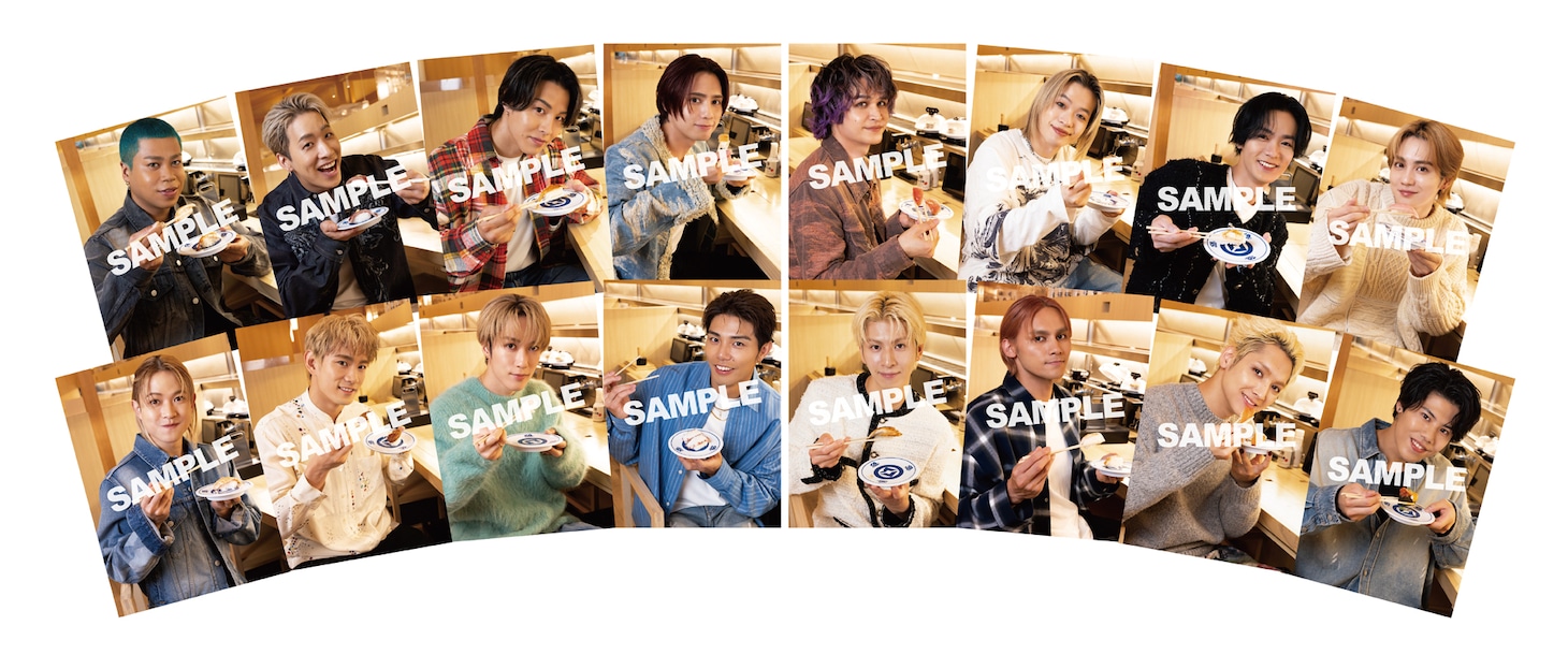 くら寿司×THE RAMPAGE コラボキャンペーンで当たるトレカのサンプル画像。