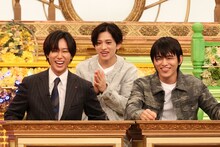 左から阿部亮平、篠塚大輝、猪俣周杜。(c)フジテレビ