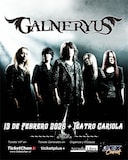 GALNERYUSチリ公演の告知画像。