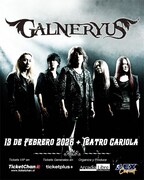 GALNERYUSチリ公演の告知画像。