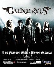 GALNERYUSチリ公演の告知画像。
