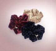 Studded Fluffy Scrunchie