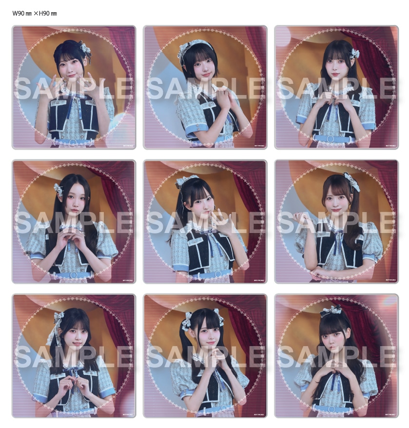 高嶺のなでしこ「見上げるたびに、恋をする。」セブンネットショッピング特典のアクリルコースター。