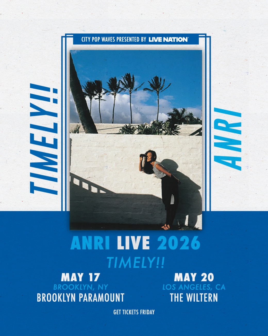 「ANRI LIVE 2026 U.S.A TIMELY!!」フライヤー