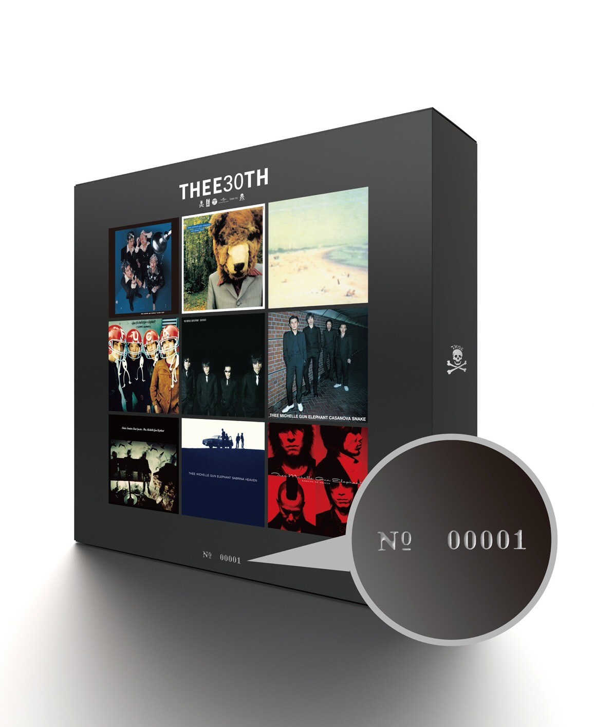 THEE MICHELLE GUN ELEPHANT「THEE 30TH」特典アナログ収納BOX裏面