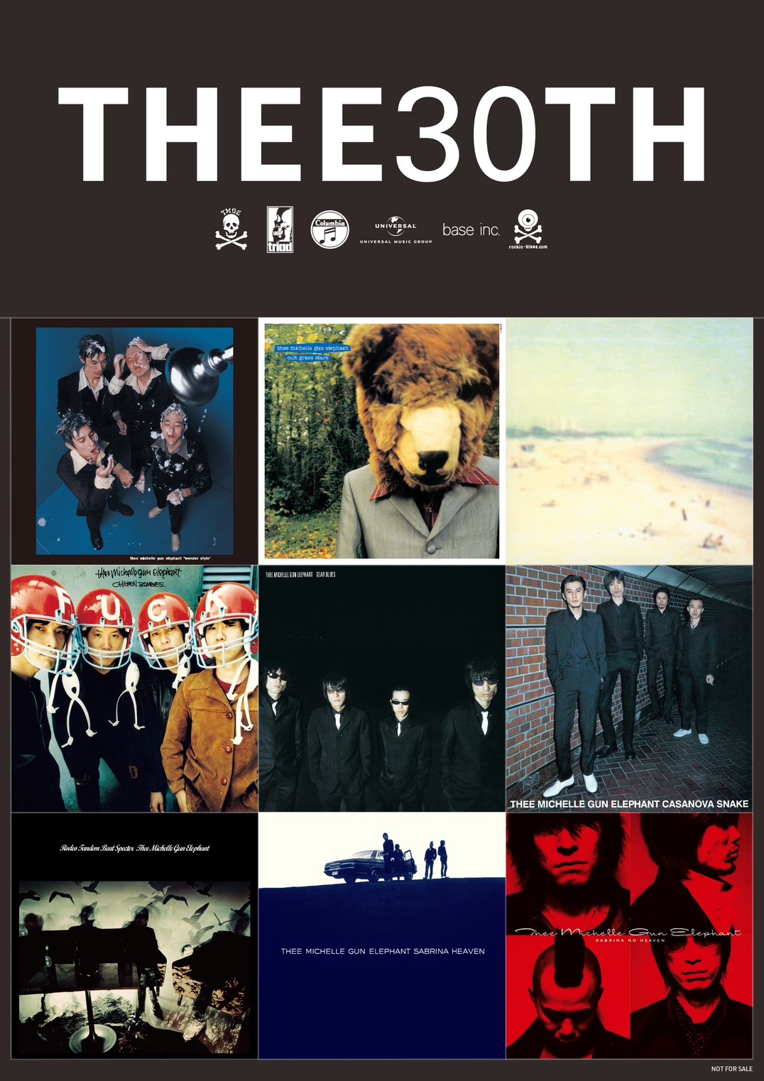 THEE MICHELLE GUN ELEPHANT「THEE 30TH」特典ステッカーシート - THEE