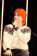 トーク収録に登場したタカシ（超特急）。（撮影：山内洋枝［PROGRESS-M］）