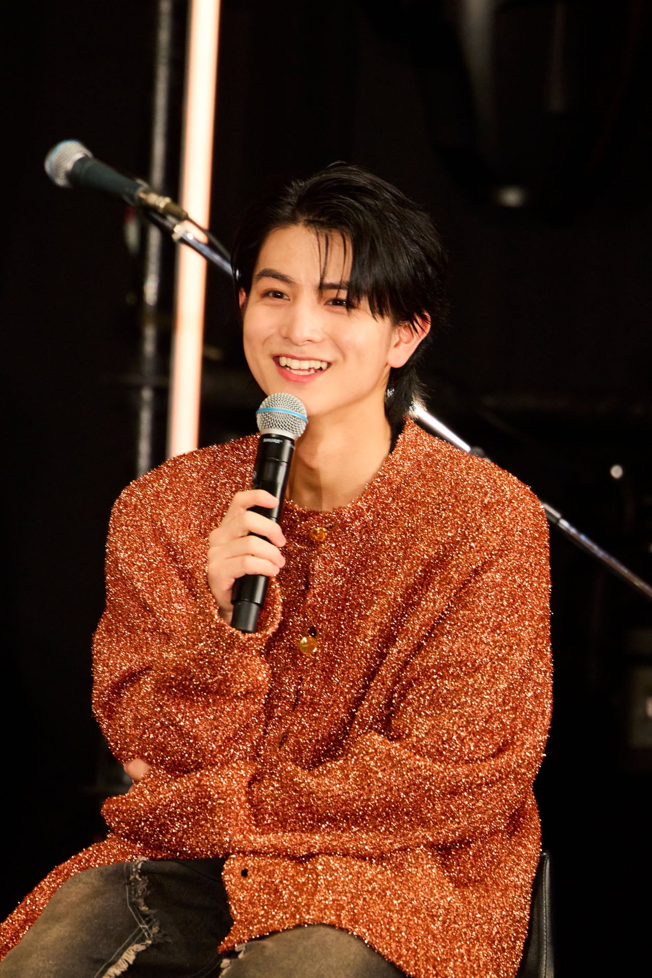 トーク収録に登場したハル（超特急）。（撮影：山内洋枝［PROGRESS-M