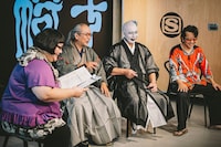 安藤なつ（メイプル超合金）と人間椅子。©︎スペースシャワーTV