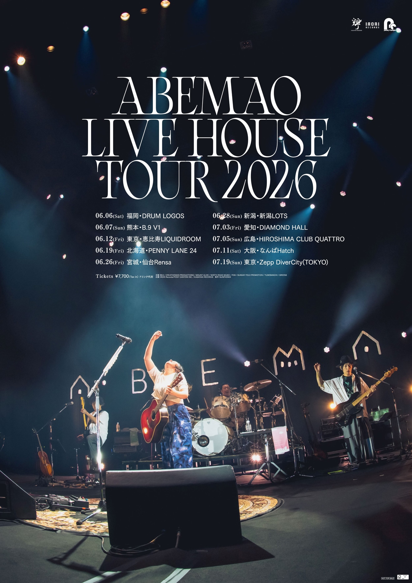 「ABE MAO LIVE HOUSE TOUR 2026」告知画像