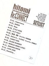 「hitomi 30th Anniversary Online Live『Re:CONNECT』」セットリスト