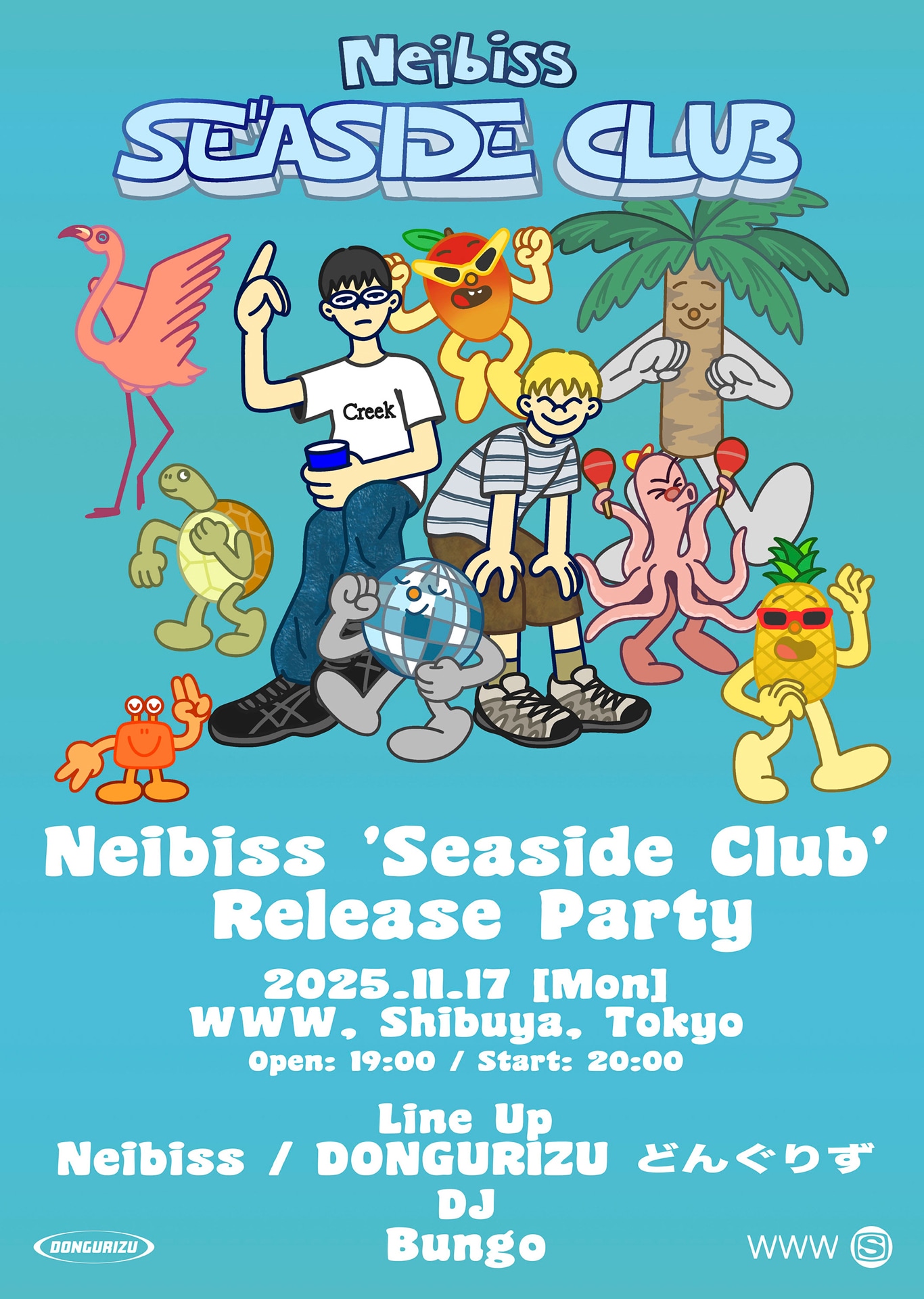 「Neibiss 'Seaside Club' Release Party」フライヤー