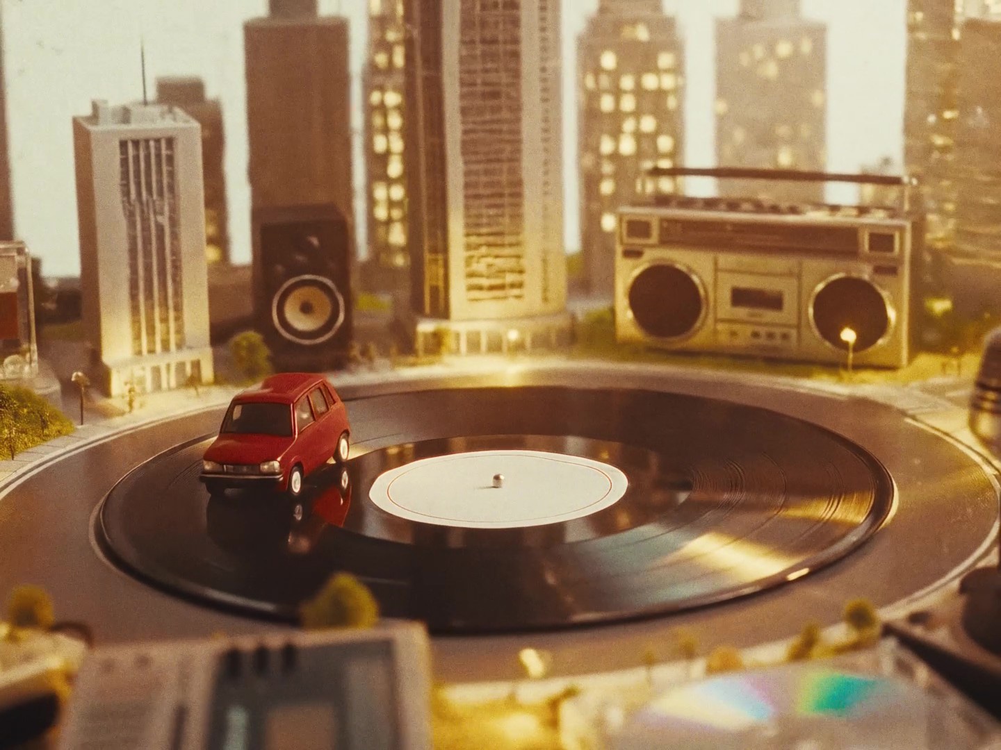 山下達郎「MOVE ON」ミュージックビデオのワンシーン。