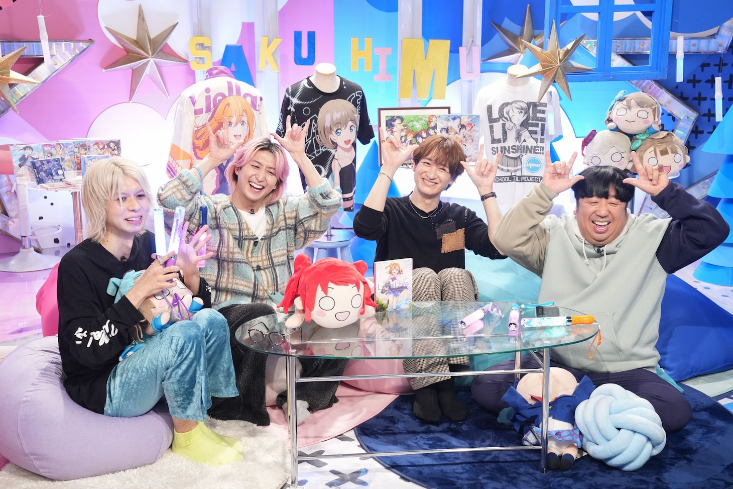 「サクサクヒムヒム」より左からモタイハヤト、佐久間大介、宮田俊哉、日村勇紀。©日本テレビ