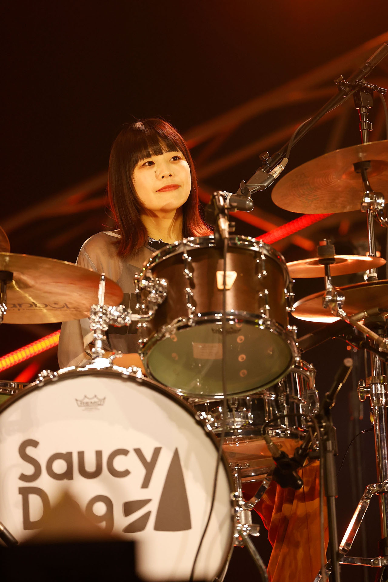 せとゆいか（Dr, Cho / Saucy Dog）（撮影：青木早霞［PROGRESS-M］）