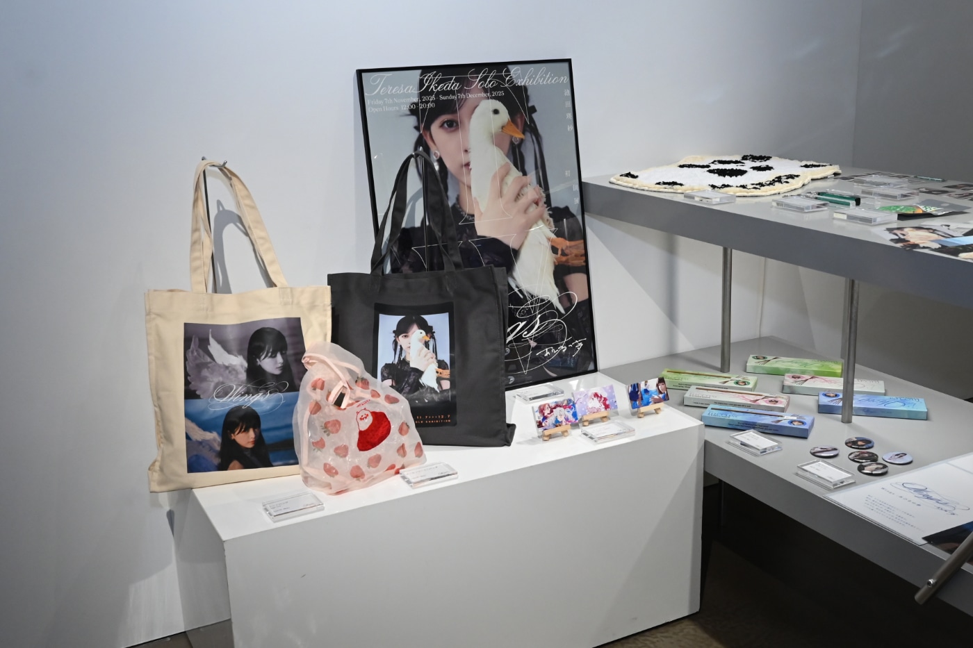 「Wings:あひるの夢」で販売されるプロダクトの数々。