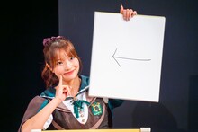 「UFOが地球から持ち帰ろうとしていた意外なモノとは？」というお題への里仲菜月（Task have Fun）の回答「私」。