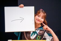 「UFOが地球から持ち帰ろうとしていた意外なモノとは？」というお題への里仲菜月（Task have Fun）の回答「私」。