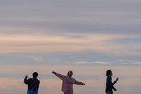 RUNG HYANG「Skyfy」ミュージックビデオの撮影風景。