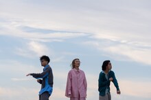 RUNG HYANG「Skyfy」ミュージックビデオの撮影風景。