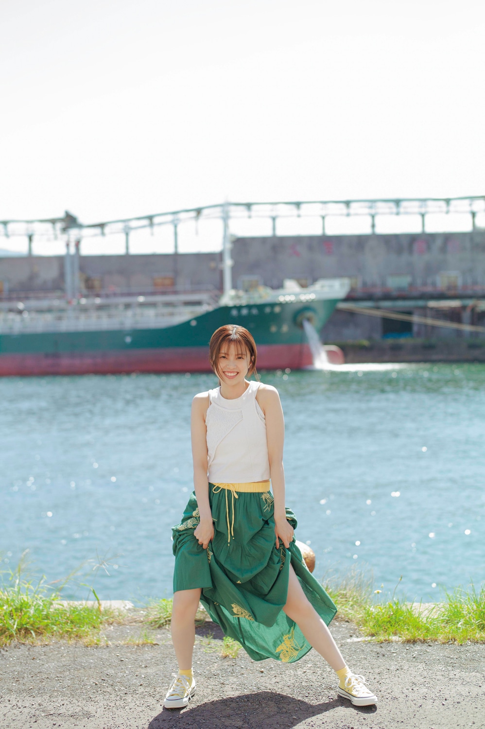 地頭江音々（HKT48）の2nd写真集（タイトル未定）より。©細居幸次郎 / 玄光社