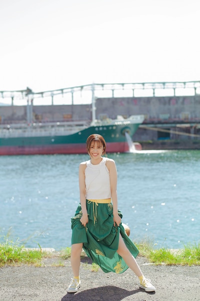 地頭江音々（HKT48）の2nd写真集（タイトル未定）より。©細居幸次郎 / 玄光社